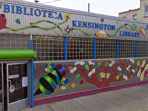 front entrance of Kensington Library