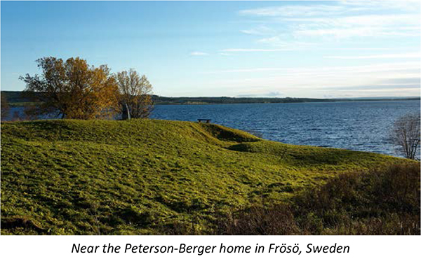 Near the Peterson-Berger home in Frösö, Sweden