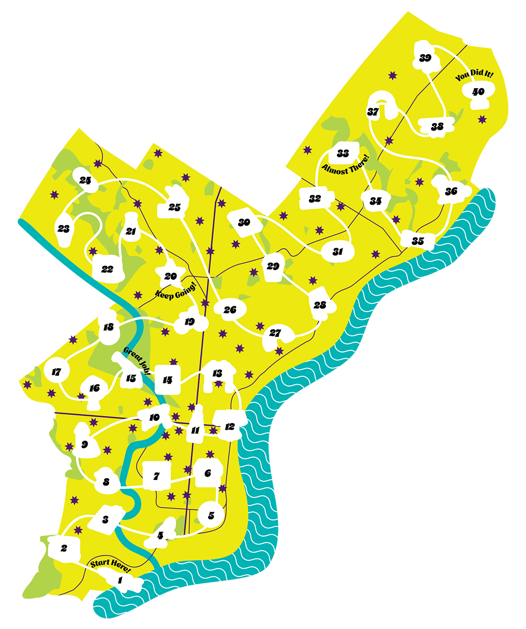 Summer of Wonder gameboard map