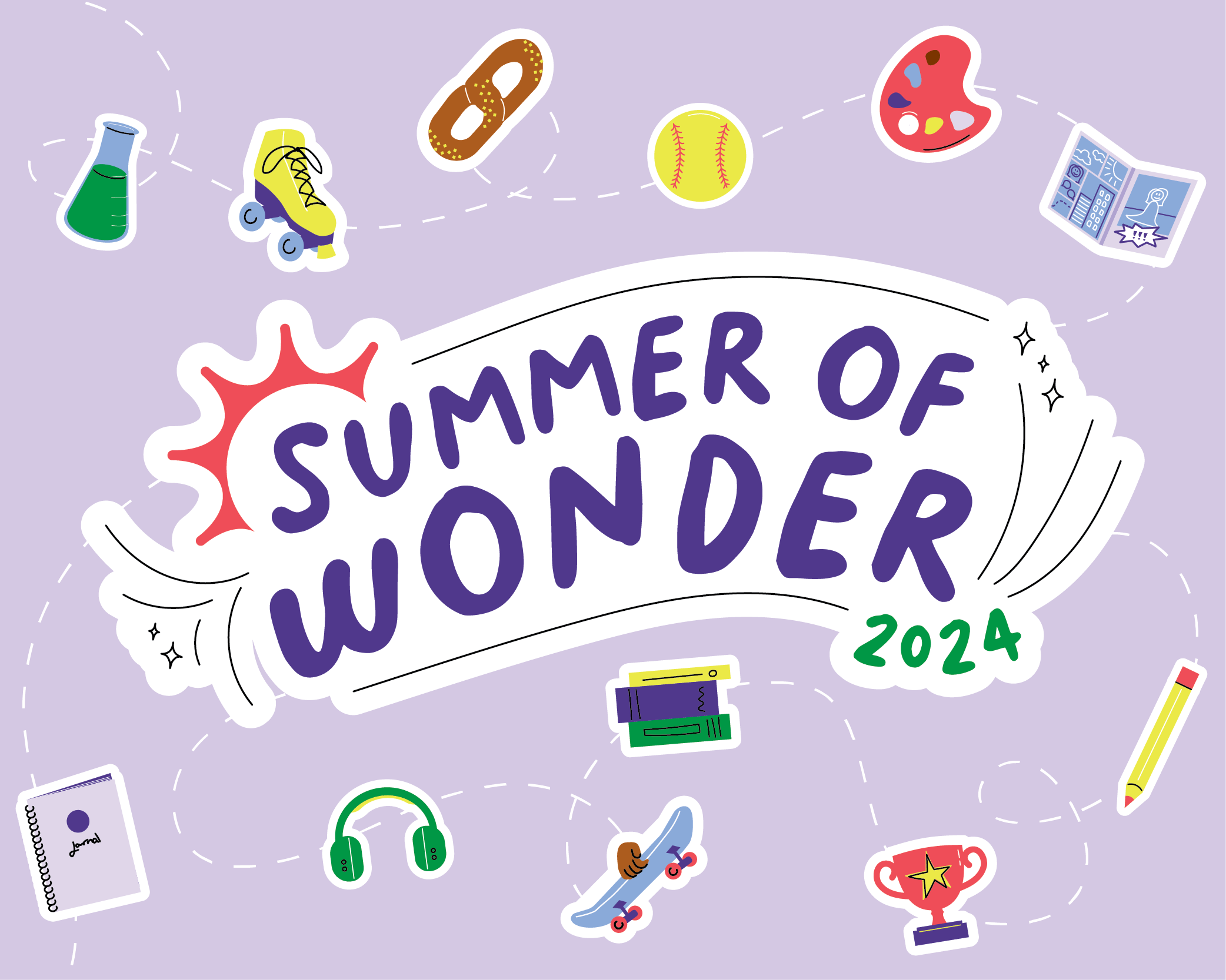 Summer of Wonder 2024. Reading and activities for all ages at your library!