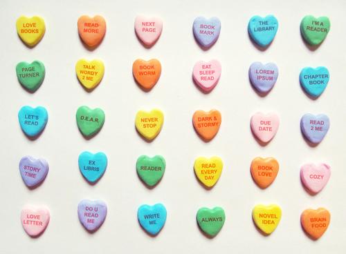 Candy hearts say the sweetest literary things!