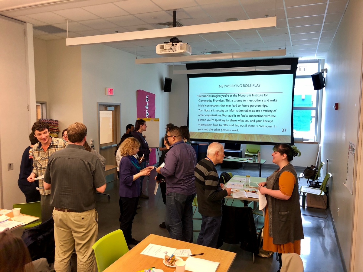 Cohort 10 of Skills for Community-Centered Libraries met in person for their 1st workshop, March 2020