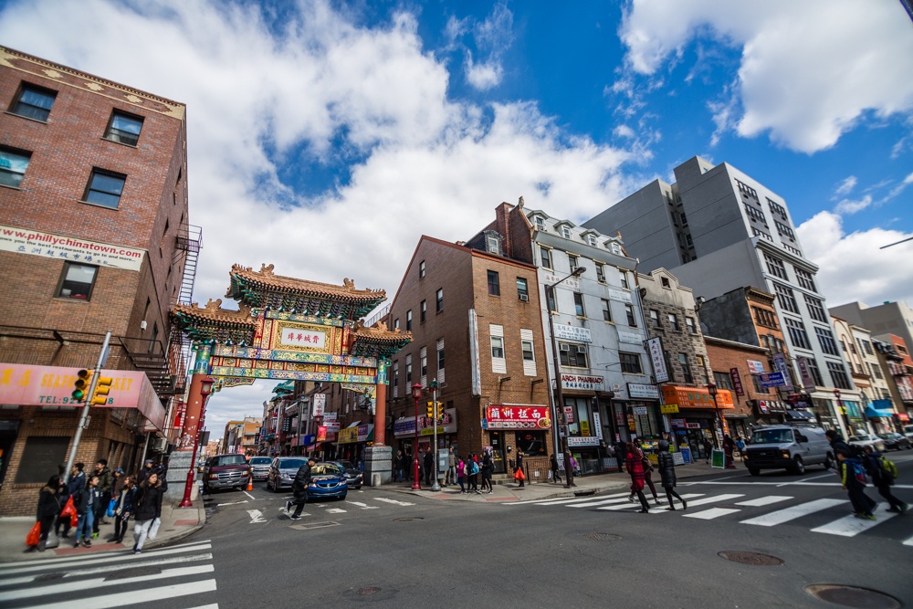 The 40-foot tall Friendship Gate marks the entrance to Chinatown where one can find Chinese, Vietnamese, Korean, Burmese, Taiwanese, Japanese, and Malaysian cuisine.