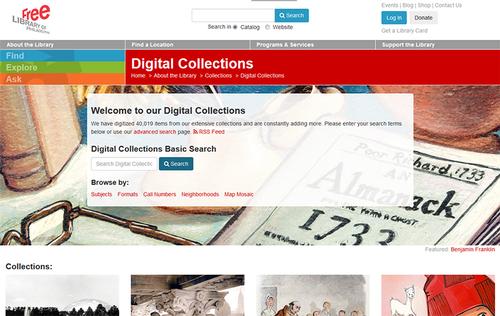 Our redesigned and updated Digital Collections portal