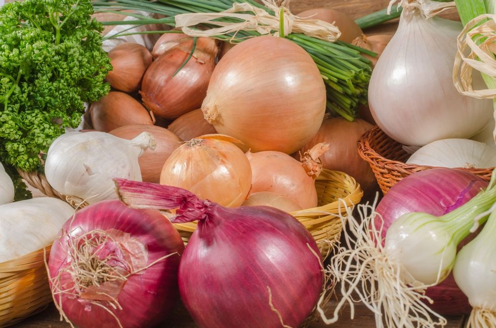 Onions are part of the allium family!