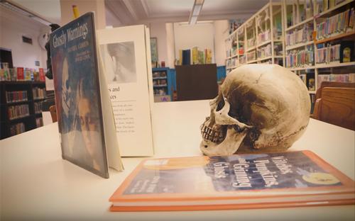 This skull has a library card. Do you?