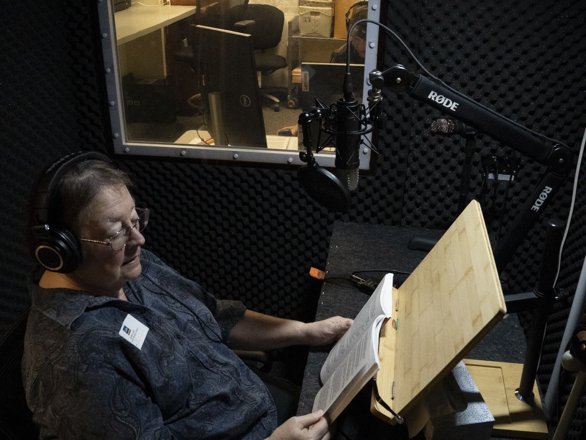 LAMP's newly reopened recording studio will supply recordings for materials that have been previously unavailable in audio format.