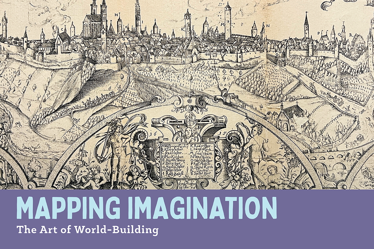 Mapping Imagination: The Art of World-Building opens Monday, March 6 on the Third Floor of Parkway Central Library