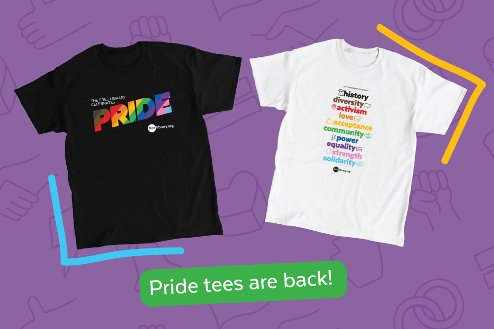 Free Library Pride tees are back!