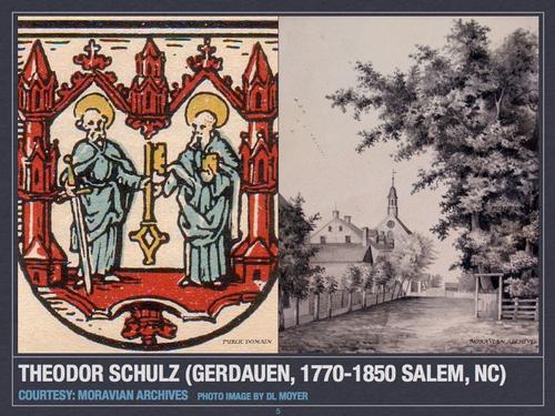 Theodor Schulz (Gerdauen, 1770-1850, Salem, NC
