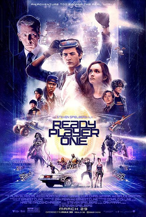 <i>Ready Player One</i>, adapted from Ernest Cline's novel of the same name, opens in theaters March 29, 2018.