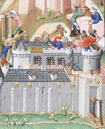 Miniature painting from a fifteenth century manuscript entitled 