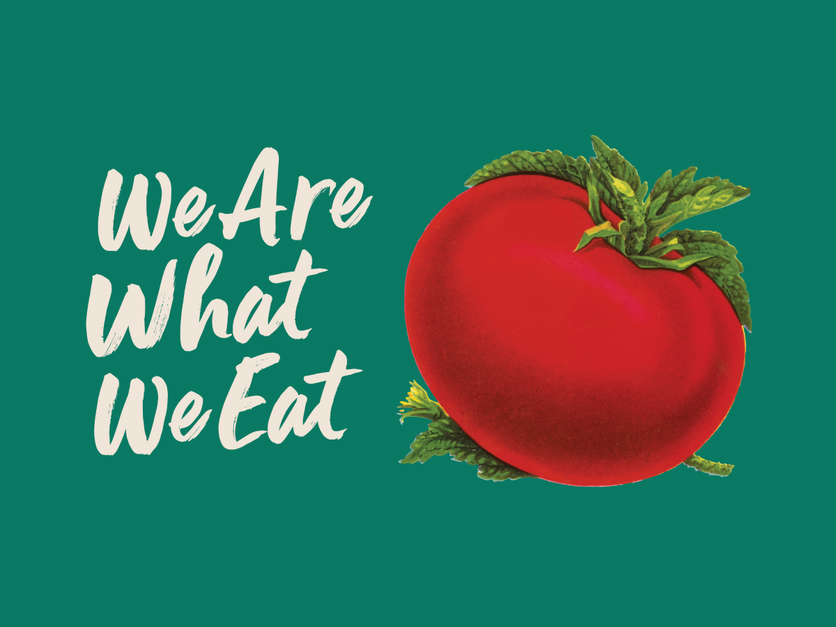 We Are What We Eat is on view from Monday, April 1–Friday, August 30, 2024 on the Third Floor of Parkway Central Library in the Dietrich Gallery.
