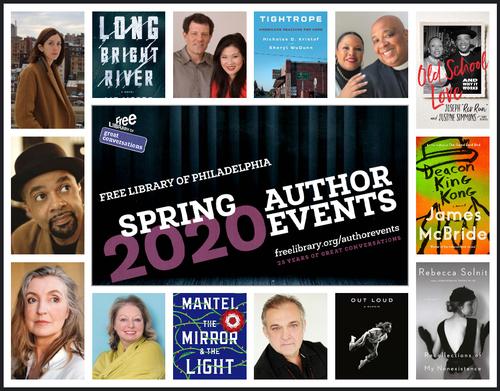 Here's just some of the higjlights from the Spring 2020 Free Library Author Events schedule!