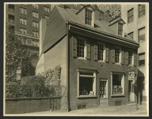 Exterior of the Centaur Book Shop at 206 South Juniper Street. Milton R. Holmes, 1930s. Rare Book and Manuscript Library, University of Pennsylvania