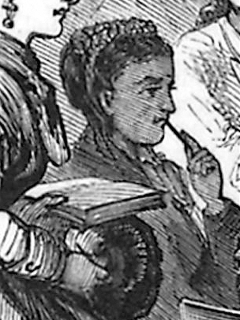 According to Villanova University’s Falvey Memorial Library “This is most likely a sketch of Rebecca Cole, the only known image of her. This image was part of a sketch of a medical lecture that appeared on April 16, 1870 in Frank Leslie’s Illustrated Newspaper.” Source: Library of Congress