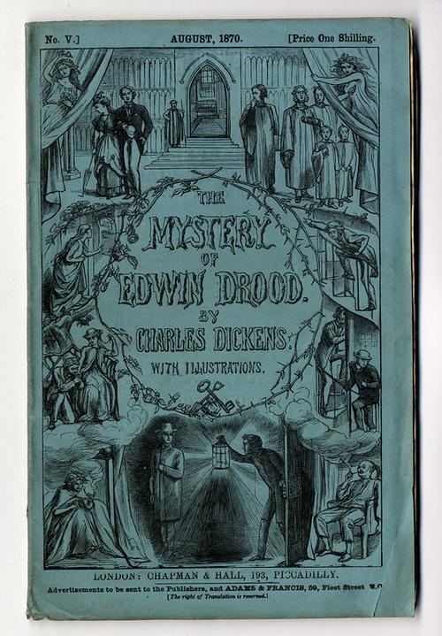 Monthly Part Cover of Charles Dickens. The Mystery of Edwin Drood. London: Chapman & Hall, 1870.