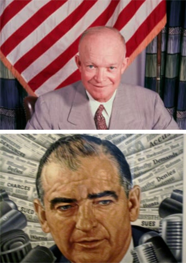 President Dwight Eisenhower and Senator Joseph McCarthy