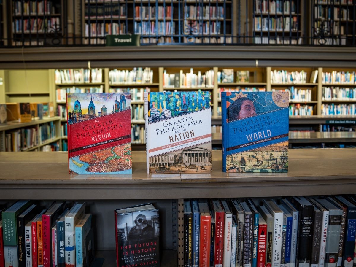 Each Free Library location is receiving sets the Encyclopedia of Greater Philadelphia from Penn Press