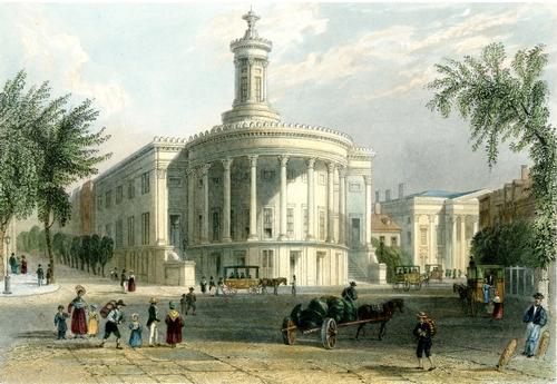 William H. Bartlett, The Exchange and Girards Bank, 1839
