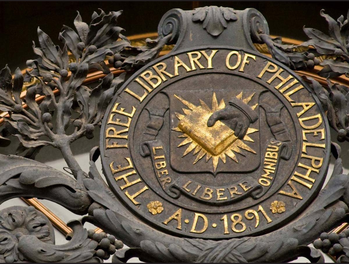 The Free Library of Philadelphia seal.
