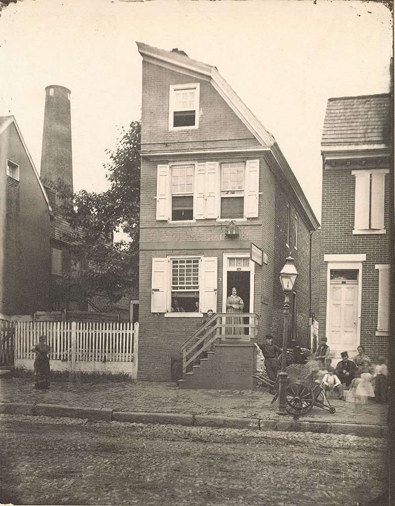Half-house! At Front and Christian Streets, 1869