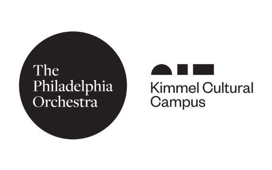 Logos for the Philadelphia Orchestra and Kimmel Cultural Campus