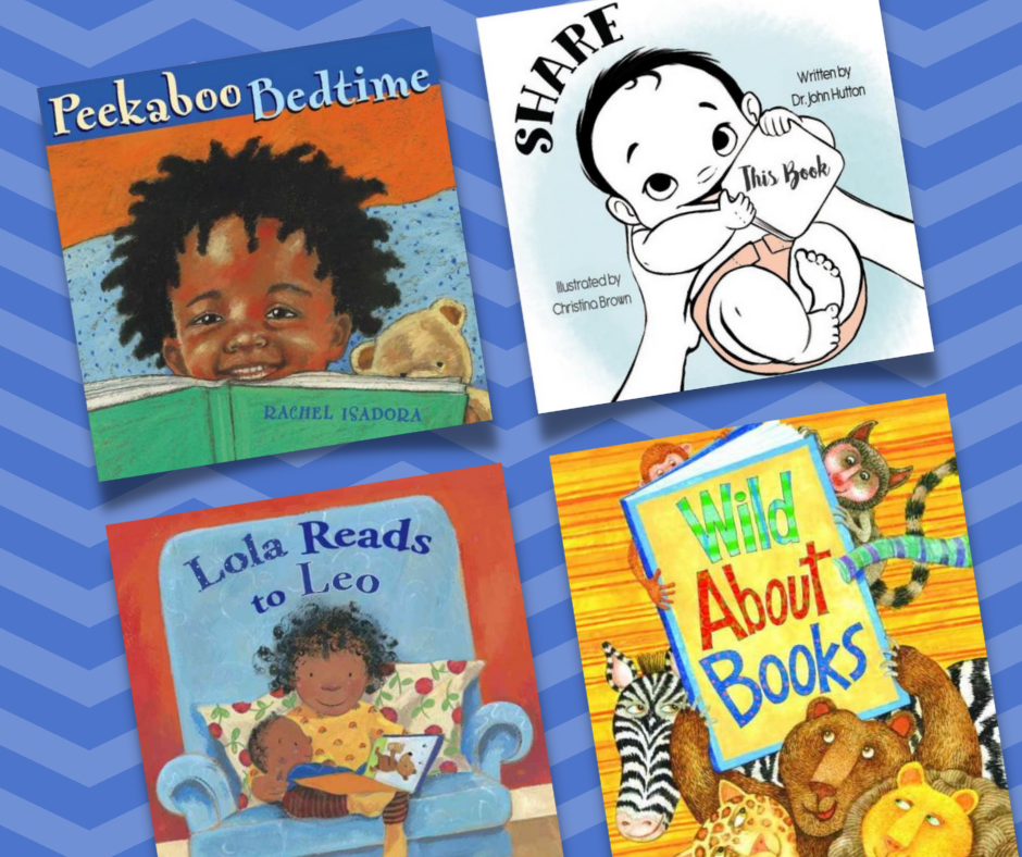 How do young children interact with books?