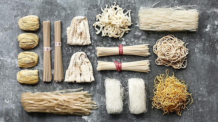 Noodles are eaten across cultures, they are available in different shapes and sizes, with dough that is made from different grains including wheat, rice, and vegetable starch.
