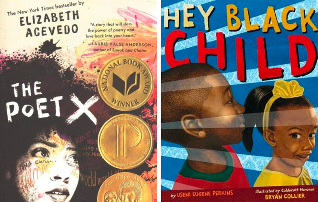 This year’s One Book, One Philadelphia youth titles are Elizabeth Acevedo’s The Poet X and Hey Black Child by Useni Eugene Perkins