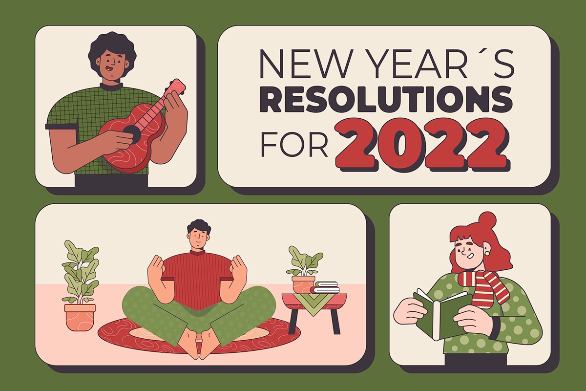 The Free Library is here to help you keep your New Year's Resolutions in 2022!