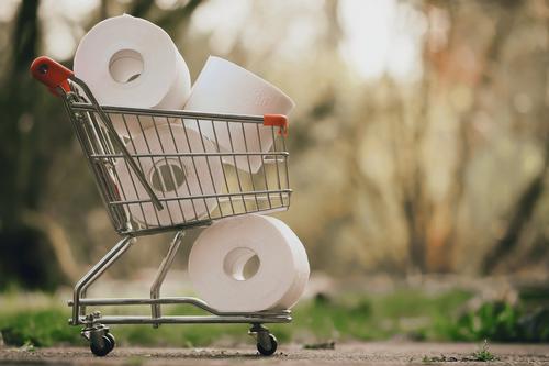 Panicked shoppers have been stocking up on toilet paper.