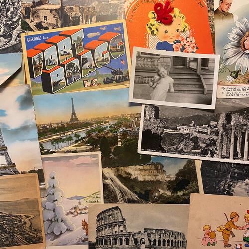  A special collection of WWII postcards shared by Laura, curator of the Print and Picture Collection