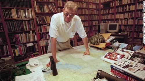 Tom Clancy in his war room