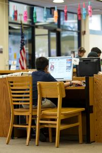 Libraries have computers reserved specially for students.