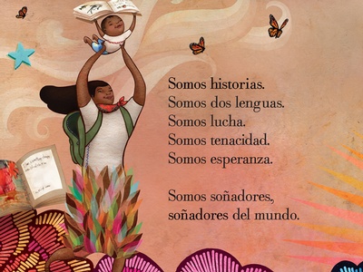 Dreamers by Yuyi Morales is an illustrated autobiography.