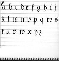 Fraktur alphabet