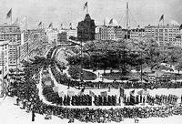 1st Labor Day Parade, Sept 5, 1882, NYC