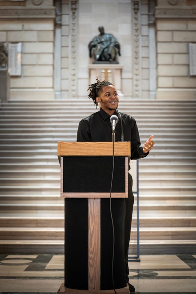 Rashawn Dorsey, senior at Palumbo High School, is the 2025–26 Philadelphia Youth Poet Laureate.