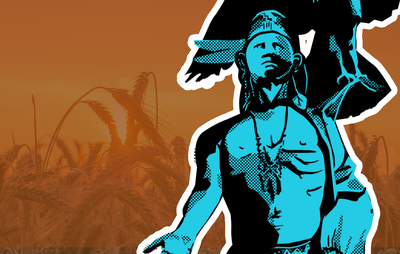 Take a look at your local history this Thanksgiving. Pictured here is a graphic rendition of the statue of Tamanend, the head Lenape sachem who made the 1682 