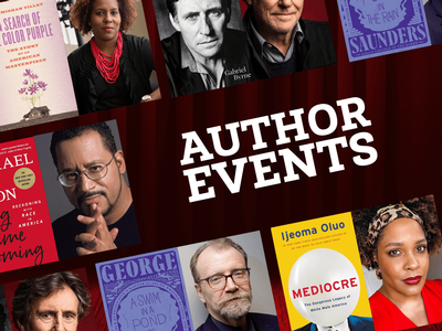 The Winter/Spring 2021 Author Events series is kicking off Monday, January 18!