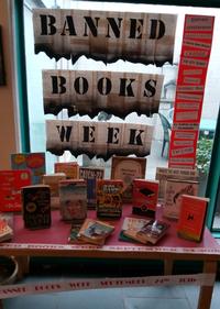 2017 Banned Books Display at Eastwick Neighborhood Library
