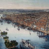 Bird's Eye View of Philadelphia, Lithograph, Rare Book Department