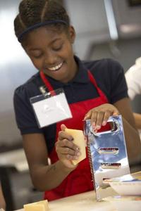 All smiles in the Culinary Literacy Center!