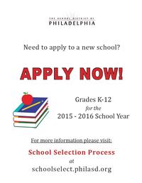 Apply Now for the 2015 - 2016 School Year!