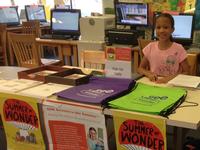 Summer Reading volunteer extraordinaire Zeniyah at Blackwell Regional Library!